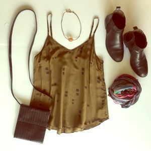 Tusk Black Patent Braided Crossbody Bag